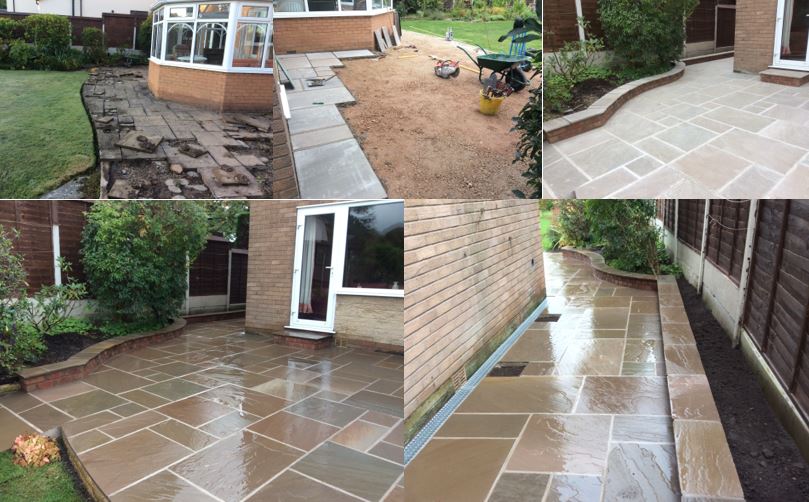 Indian Stone Patio – Autumn Green – Alderley Edge Cheshire